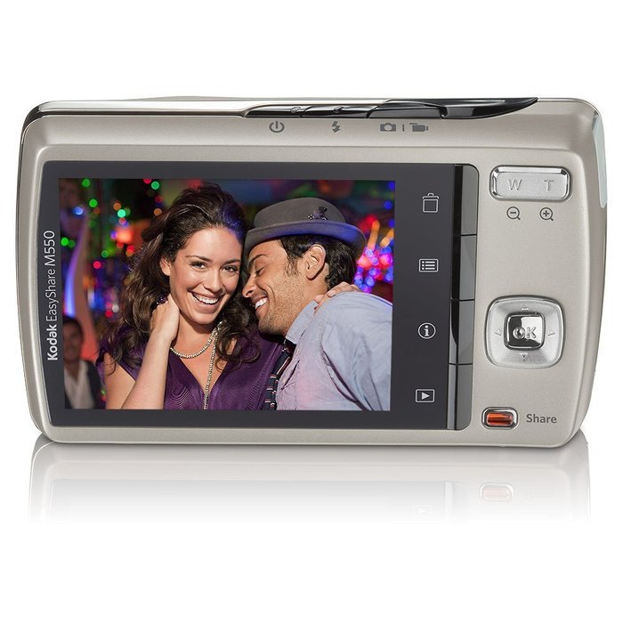 Kodak Easyshare M550 12 MP Digital Camera with 5x Wide Angle Optical Zoom and 2.7-Inch LCD (Dark Grey) N2