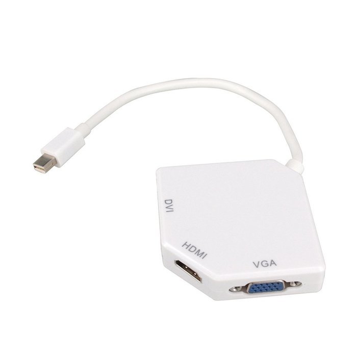 Leedemore Mini Display Port Adapter 3 in 1 Thunderbolt Mini DisplayPort to HDMI/DVI/VGA Adapter M/F Converter... N10