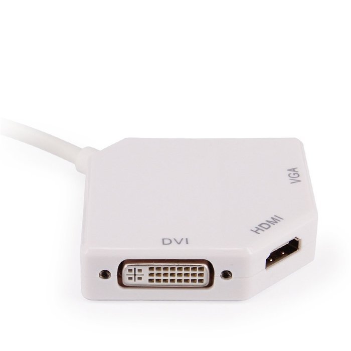Leedemore Mini Display Port Adapter 3 in 1 Thunderbolt Mini DisplayPort to HDMI/DVI/VGA Adapter M/F Converter... N11