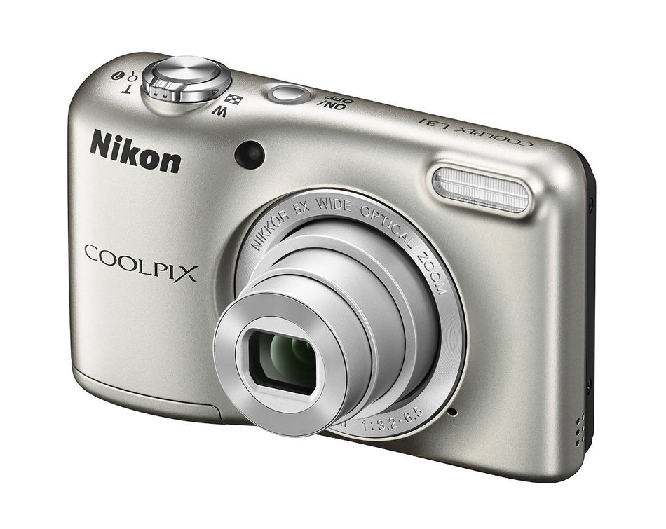 Nikon COOLPIX L31 16.1MP Compact Digital Camera (5x Optical Zoom, 720P Video, 2.7-inch Lens, Silver) (Certified... N3