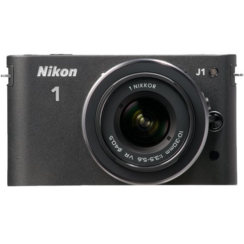 Nikon 1 J1 10.1 MP Digital Camera Body with 10-30mm & 30-110mm VR Lens (Black) N2