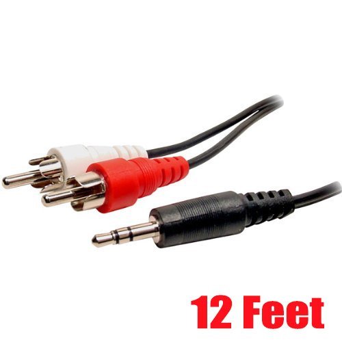 iMBAPrice&reg; 50 Feet 3.5mm Stereo Male to Two RCA Male Splitter Cable N7