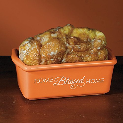 Abbey Press "Blooming Blessings" Mini Loaf Pans, 6 by 3.5 by 2.25", Orange N2