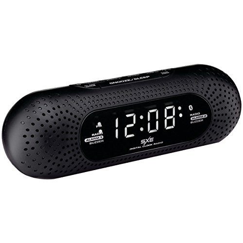 New SXE SXE86002 Bluetooth Speaker Dual Alarm Clock Radio