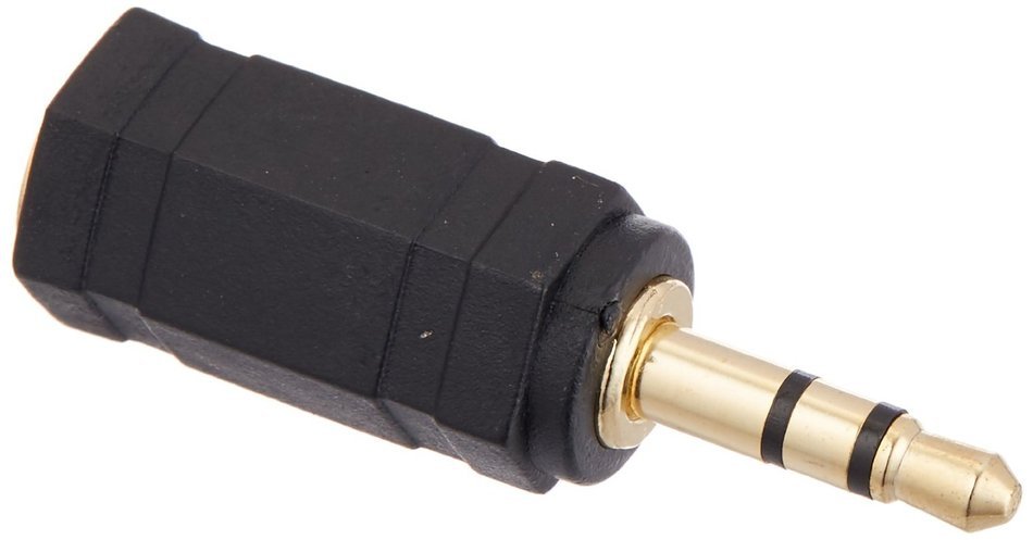 Monoprice 107126 3.5mm Stereo Plug to 2.5mm Stereo Jack Adaptor, Gold Plated