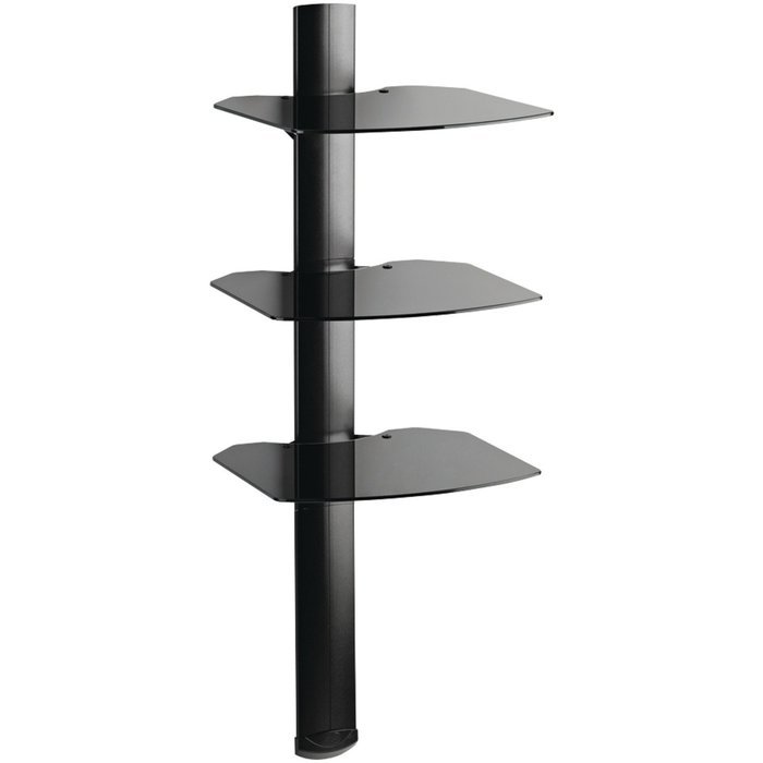 OmniMount Tria 3 Shelf Wall System, Black N15