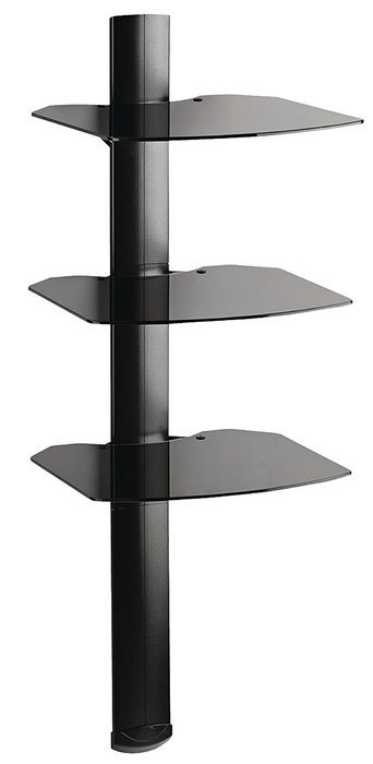 OmniMount Tria 3 Shelf Wall System, Black N16