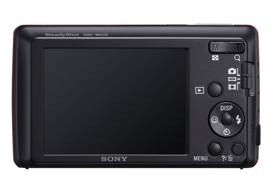 Sony Cyber-shot DSC-W620 14.1 MP Digital Camera with 5x Optical Zoom and 2.7-Inch LCD (Red) (2012 Model) N4