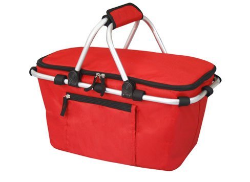 Folding Shopping Basket Picnic Basket Ice Pack Insulation 47*28*22Cm N2