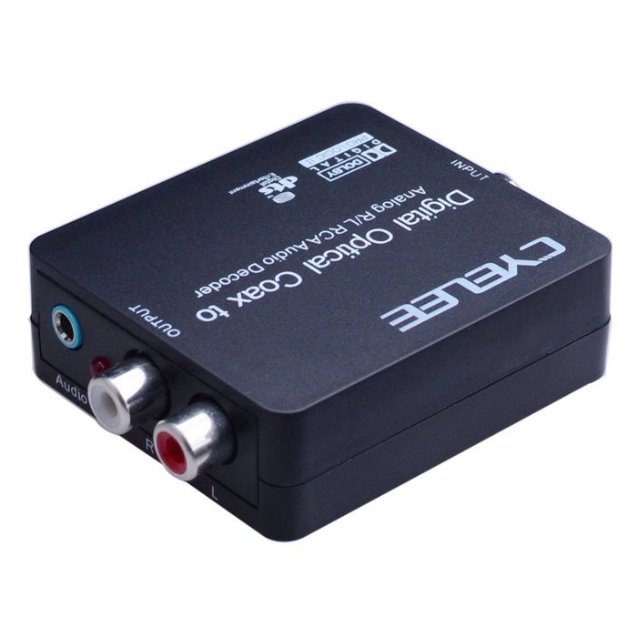Cyelee Digital to Analog Audio Converter,Volume control,Optical Coaxial