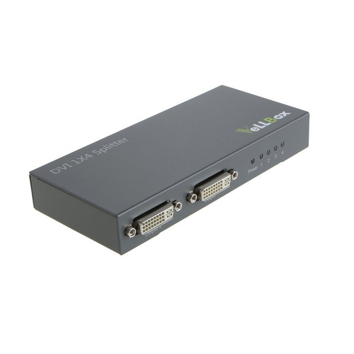 VeLLBox DVI Splitter 1x4, 4-port Splitter, 1in 4 out DVI Splitter, Support Resolution up to 1080p, 5V/3A Universal... N10