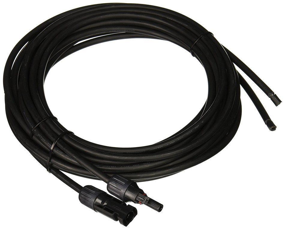 Renogy AK-10FT-10 One Pair of 10Ft. 10AWG Adaptor Kit Solar Cable Pv with Mc4 Female & Male Connectors - Connect... N2
