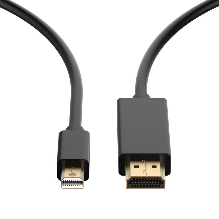 Mini DP to HDMI, Rankie 6FT Gold Plated Mini DisplayPort (Thunderbolt Port Compatible) to HDMI HDTV Cable (White... N9
