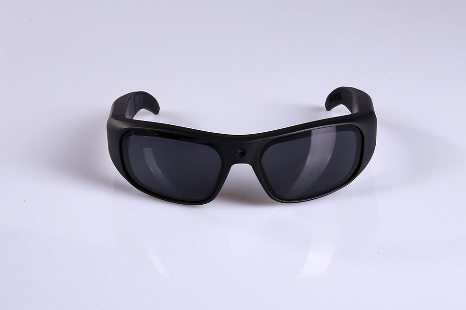 GoVision water-resistant black APOLLO 1080p slim design video recording sunglasses with UV lenses, built-in rechargeable... N2