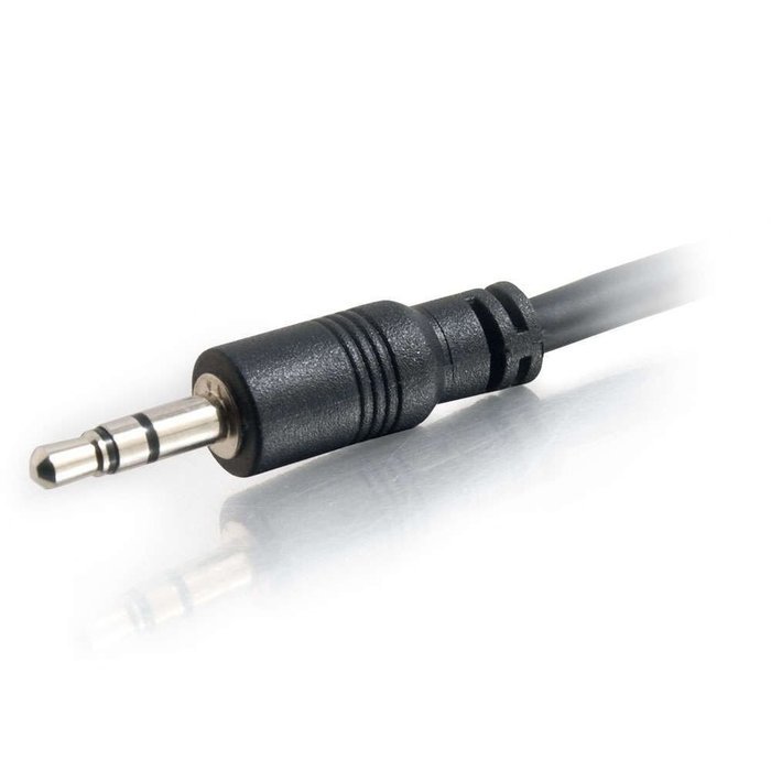 C2G / Cables To Go 40108 3.5mm Stereo Audio Cable With Low Profile Connectors M/M, In-Wall CMG-Rated (35 Feet) N2