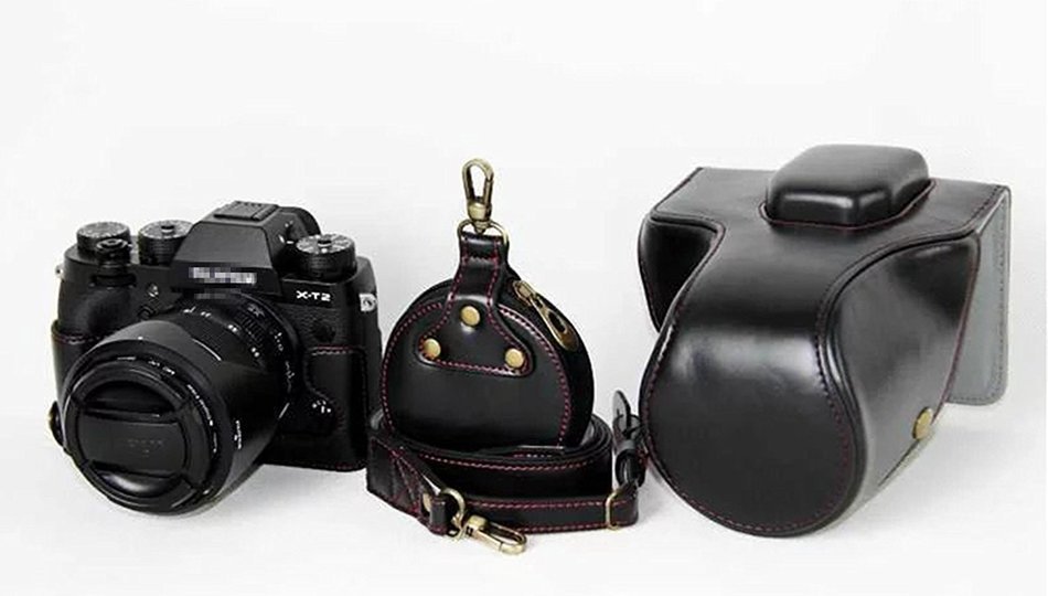 xhorizon TM FL1 Full Protection Bottom Opening Version Protective Leather Camera Case Bag with Tripod Design for... N72