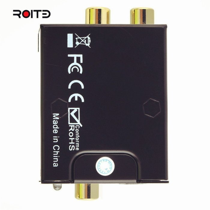 Digital to Analog Audio Converter with Toslink Cable and UL Power Adapter Accessory Supports PCM / LPCM Toslink... N2