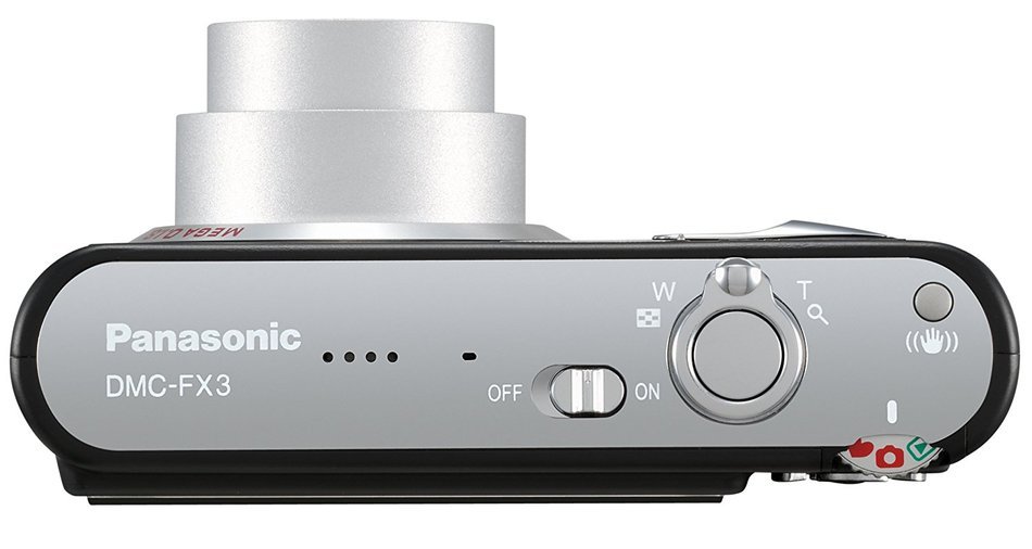 Panasonic DMC-FX3K 6MP Digital Camera with 3x Optical Image Stabilized Zoom (Black) N2