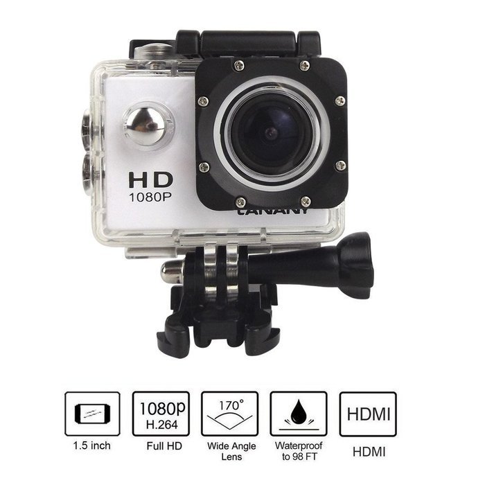 Brotherhood HD Sports Helmet Action Waterproof Camera As Go Professional Underwater Camcorder Kit - DSP:NT96650... N18