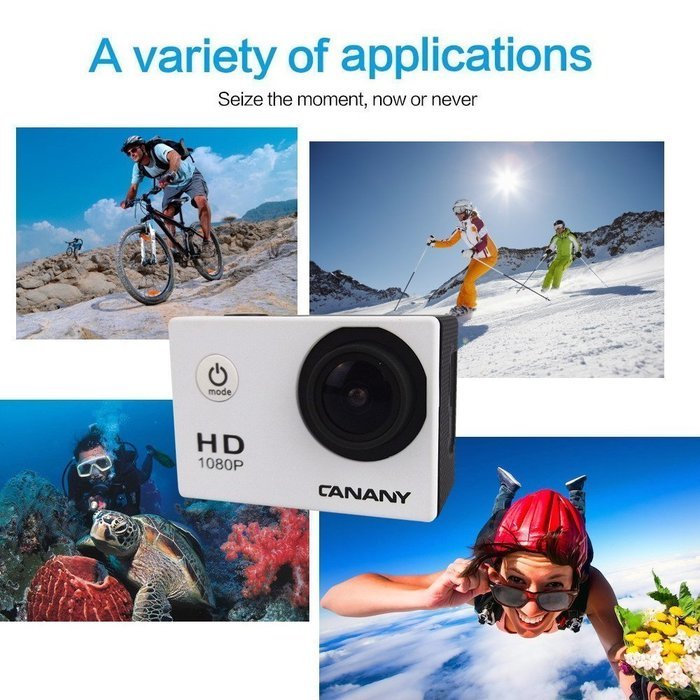 Brotherhood HD Sports Helmet Action Waterproof Camera As Go Professional Underwater Camcorder Kit - DSP:NT96650... N21
