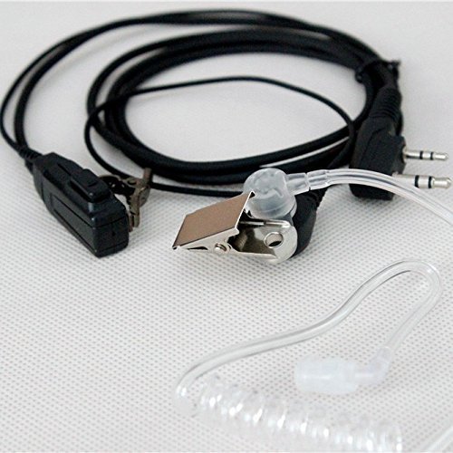 NSKI Air Acoustic Earpiece Headset for Baofeng Two Way Radios UV-5R UV-B6 BF-888S UV-B6 UV-B5 Walkie Talkies 2... N2