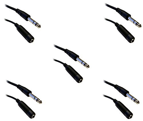 C&E CNE40384 25-Feet 1/4-Inch Stereo Extension Cable, TRS, Balanced, 1/4-Inch Male to 1/4-Inch Female N13