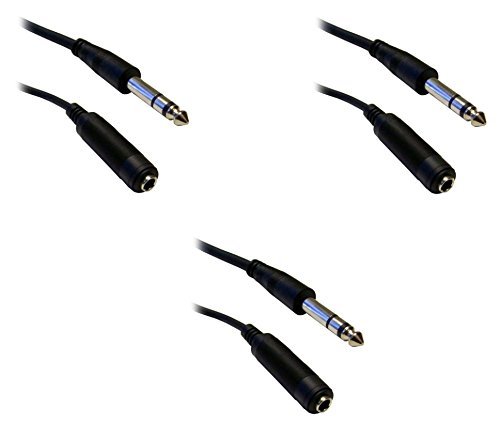 C&E CNE40384 25-Feet 1/4-Inch Stereo Extension Cable, TRS, Balanced, 1/4-Inch Male to 1/4-Inch Female N15