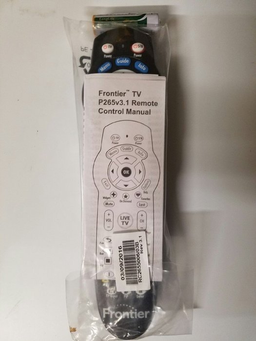 Frontier FiOS TV 2-Device Remote Control Will work with Verizon FiOS systems N2