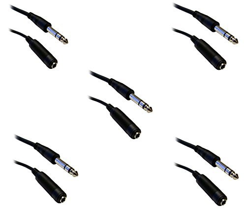 C&E CNE40384 25-Feet 1/4-Inch Stereo Extension Cable, TRS, Balanced, 1/4-Inch Male to 1/4-Inch Female N17