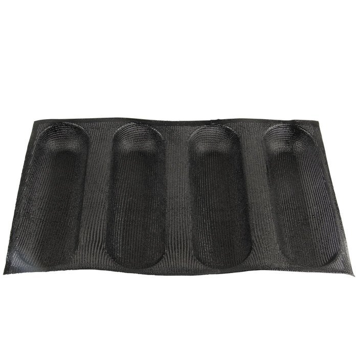 Yilove Non-stick Perforated Silicone Bread Baking Mold,4 loaf Molds N15