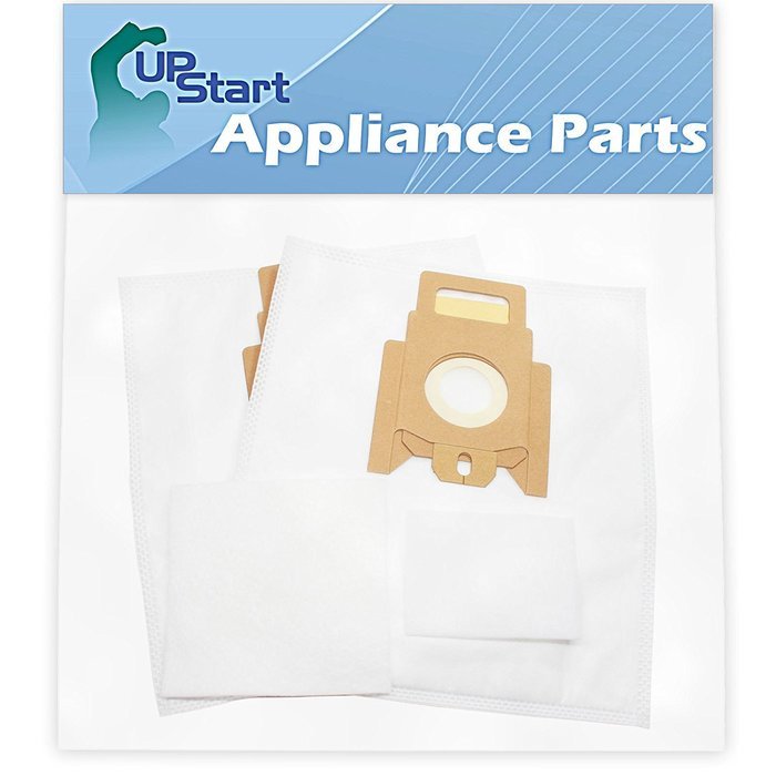 6 Replacement Miele Swing H1 QuickStep Vacuum Bags with 6 Micro Filters - Compatible Miele Type K, Type K/K Cloth... N6