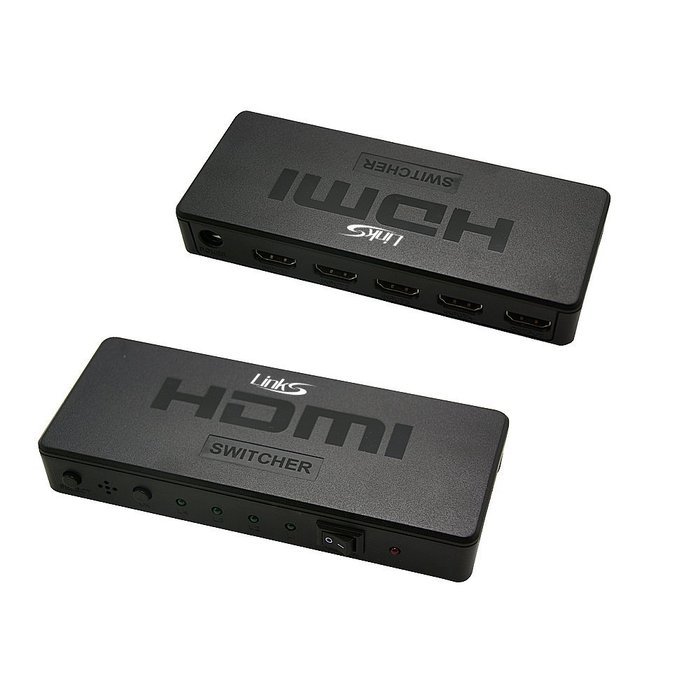 4 port HDMI 4K X 2Kswitcher LinkS 4 in 1 out HDMI Switch 1080P/HDMI 1.4a Supports 3D with IR Wireless Remote and... N17