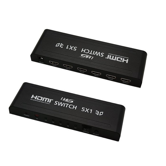 4 port HDMI 4K X 2Kswitcher LinkS 4 in 1 out HDMI Switch 1080P/HDMI 1.4a Supports 3D with IR Wireless Remote and... N18