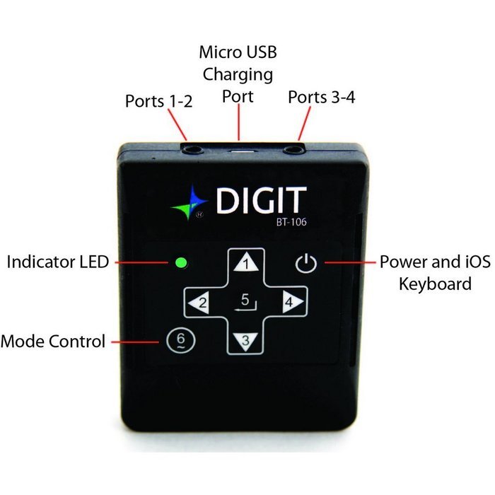 AirTurn DIGIT Bluetooth Multi-Function Remote N4