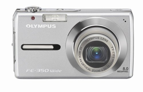 Olympus FE-350 8MP Digital Camera with 4x Wide Angle Optical Zoom (Silver) N3