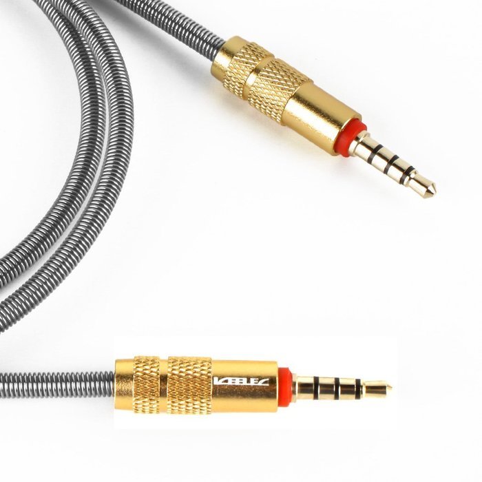ICEELEC 2.8FT/85CM Stereo Audio Adapter Cable 3.5mm Male to Male Audio Metal Auxiliary Cord for Car Stereos,Cellphone...