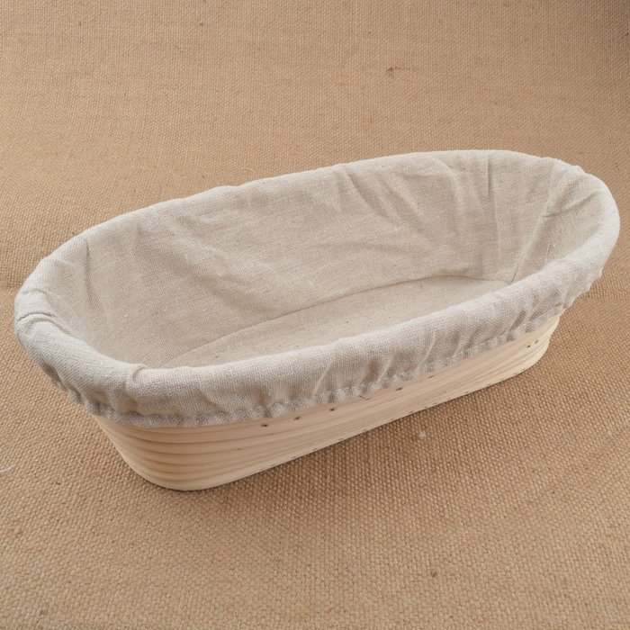 1x Oval Bread Proving Basket Rattan Banneton Brotform , Size 28x15x8cm ,Sour Dough proofing, Artisan bread