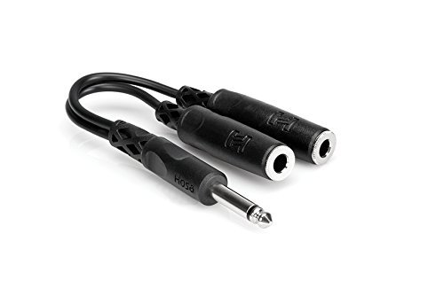 Hosa YPR-103 1/4 inch TS to Dual RCAF Y Cable N2
