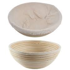 North Star Direct Brand -- BEST SELLER 8.5 Inch Round Banneton Brotform Bread Dough Proofing Rising Basket & FREE... N2
