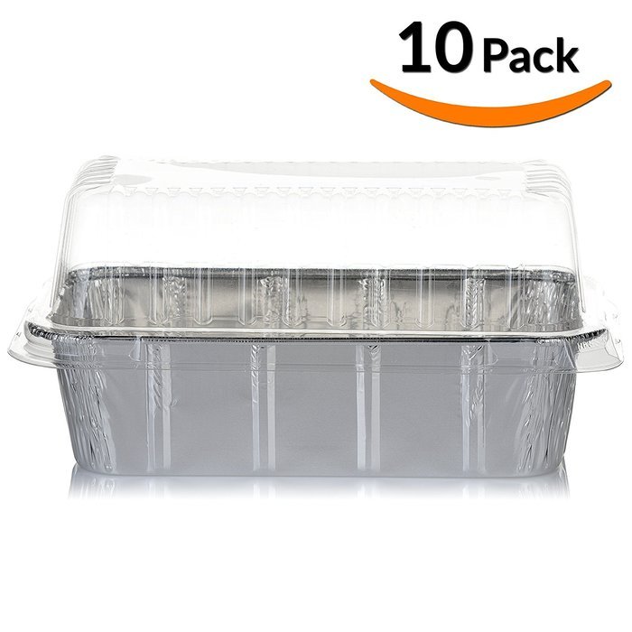 DOBI Loaf Pans - Disposable Aluminum Foil 2Lb Bread Pans, Standard Size - 8.5 X 4.5 X 2.5 Inches, Pack of 30.... N19