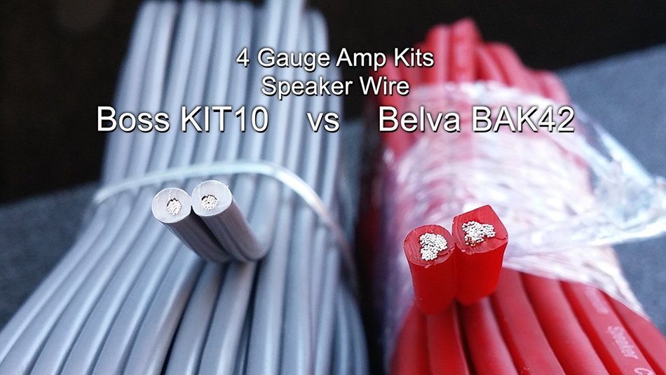 Belva 4 Gauge 2 Channel Complete Copper-Clad Amp Wiring Kit [RED] with 2-Channel RCA Interconnects [BAK42] N7