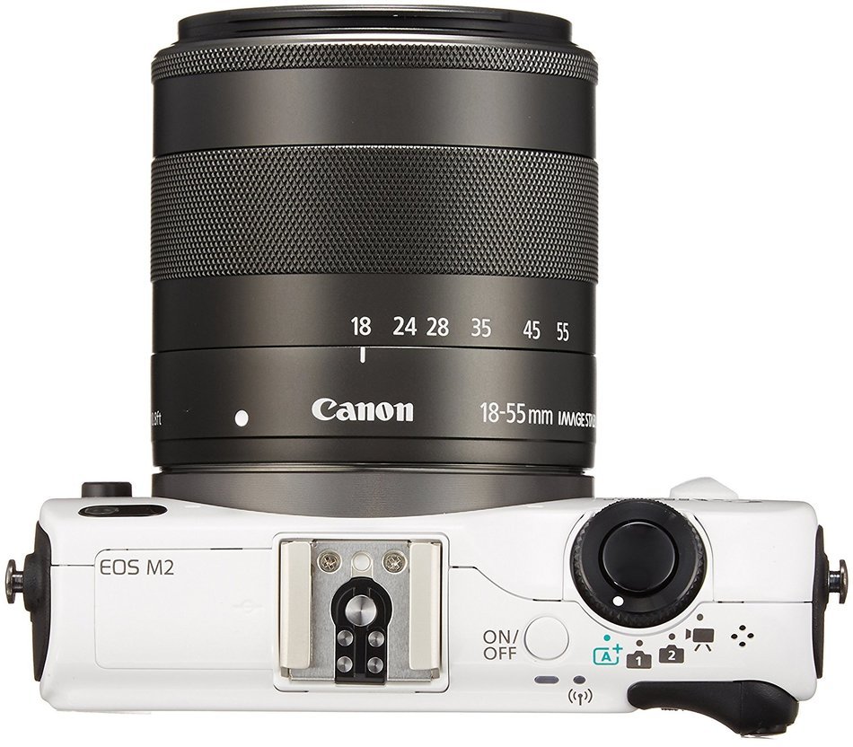 Canon mirrorless SLR EOS M2 STM lens kit EOSM2 L1855STMK-WH N3