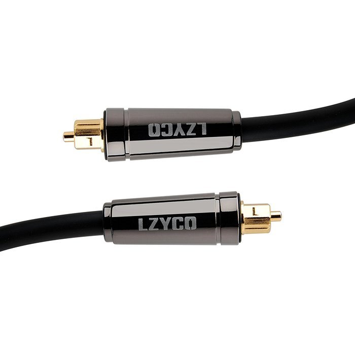 LZYCO 20FT Gold Plated Toslink Digital Optical Audio Cable with Premium heavy-metal castings Connectors + Velcro... N2