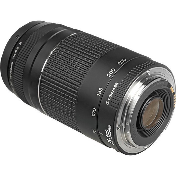 Canon 75-300mm Lens + 32GB Class 10 High Speed Memory Card + 4PC Macro Kit + UV-CPL-FLD Filters + Card Reader...