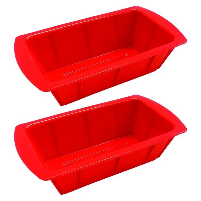 2 Silicone Loaf Cake Molds For&nbsp;Baking Bread Pastry Pans Oven Cooking Bakeware Trays N2