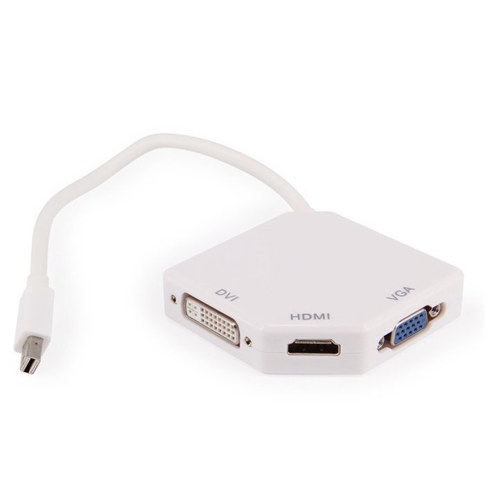 Leedemore Mini Display Port Adapter 3 in 1 Thunderbolt Mini DisplayPort to HDMI/DVI/VGA Adapter M/F Converter... N14