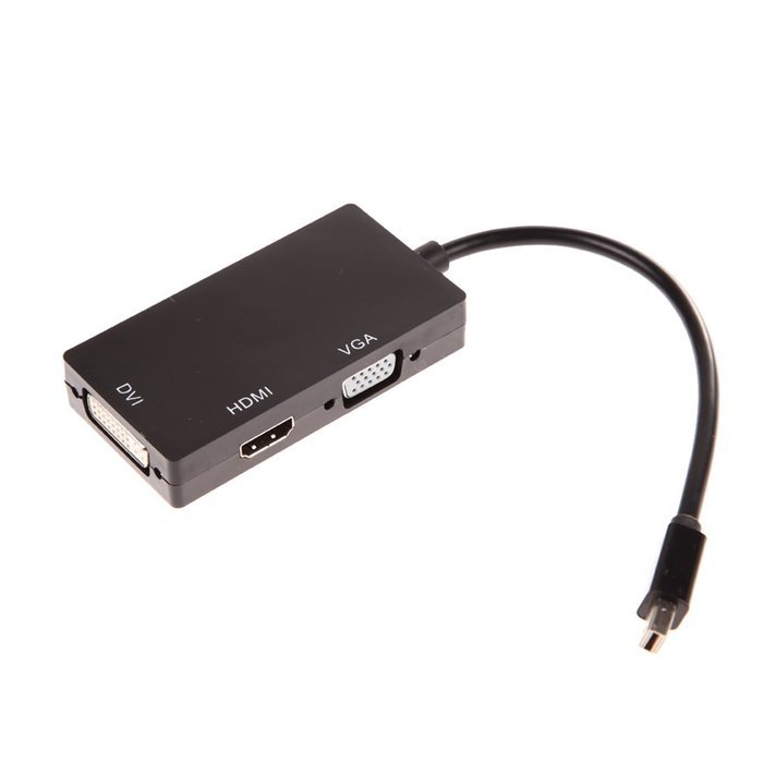 Leedemore Mini Display Port Adapter 3 in 1 Thunderbolt Mini DisplayPort to HDMI/DVI/VGA Adapter M/F Converter... N16