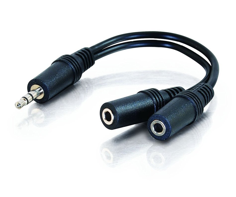 C2G / Cables To Go Value Series One 3.5mm Stereo Male To Two 3.5mm Stereo Female Y Cable N4