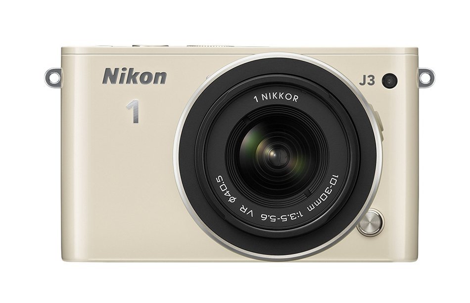 Nikon 1 J3 14.2 MP HD Digital Camera with 10-30mm VR 1 NIKKOR Lens (Beige) - International Version (No Warranty) N2