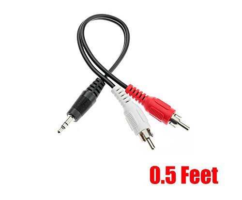 iMBAPrice&reg; 50 Feet 3.5mm Stereo Male to Two RCA Male Splitter Cable N10